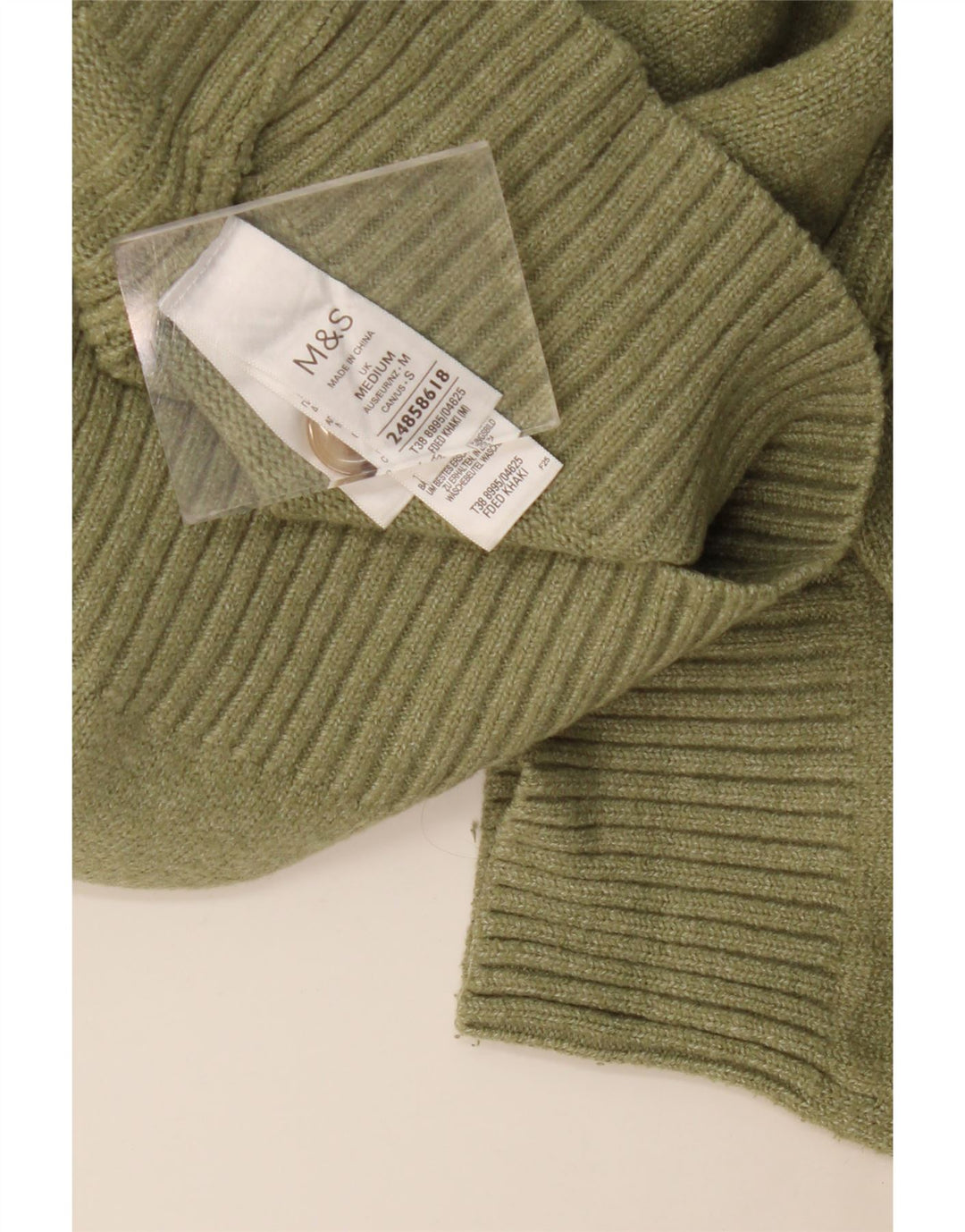 Marks & Spencer Pull cardigan surdimensionné pour femme UK 14 Kaki moyen