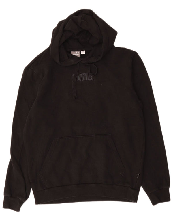 Puma Pull à capuche graphique pour homme Petit Noir Coton
