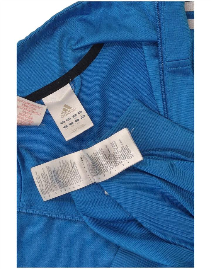 Adidas Veste de Survêtement Garçon 13-14 Ans Bleu Colorblock Polyester