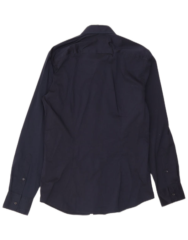 Benetton Chemise Homme Small Bleu Marine Coton
