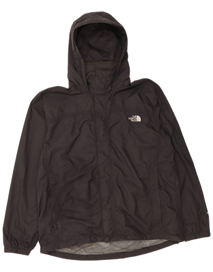 The North Face Veste de pluie à capuche pour homme UK 40 Large Noir Nylon