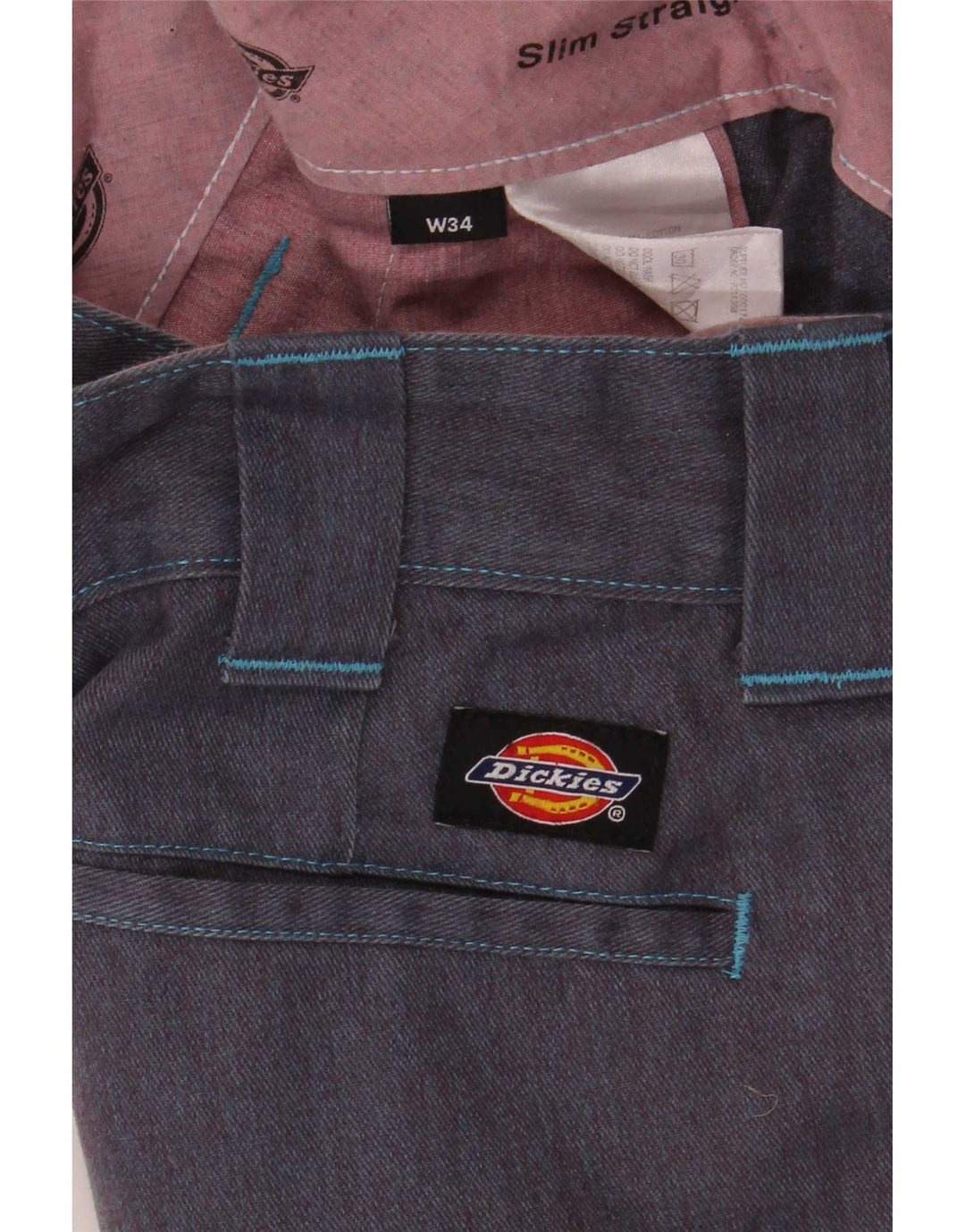 Dickies Short Chino Homme W34 Large Bleu Marine Polyester