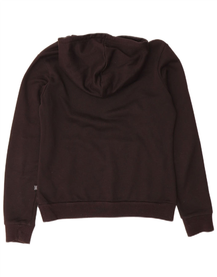 PUMA Pull à capuche graphique pour femme UK 10 Petit Noir Polyester