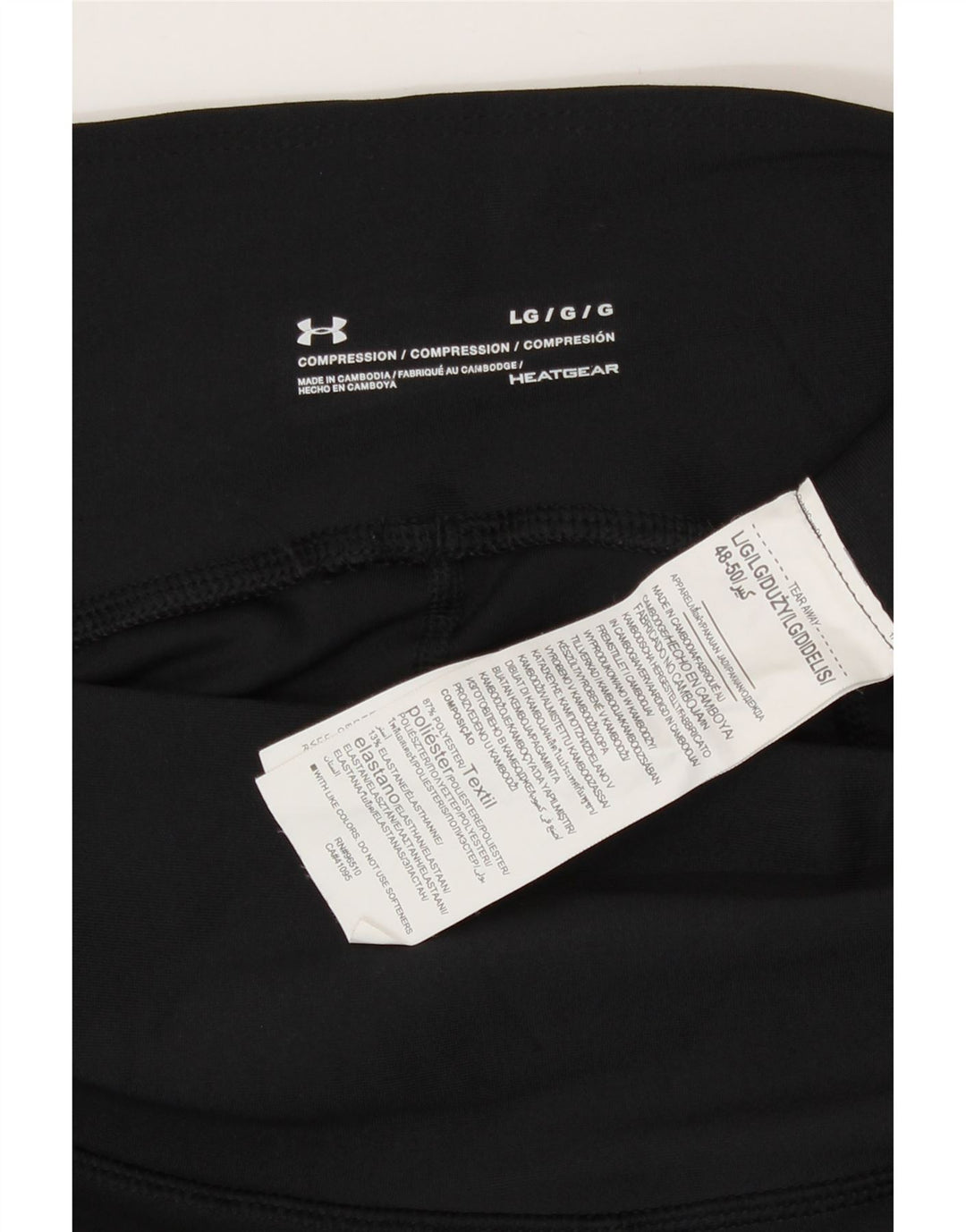 Under Armour Legging Heat Gear Femme UK 44 Large Noir Polyester