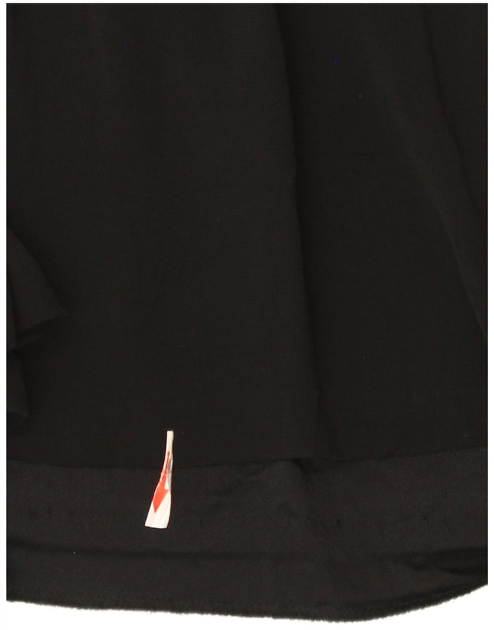 Zara Femme Top Manches Longues UK 44 Medium Noir Colorblock Viscose