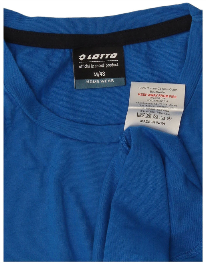 Lotto T-Shirt Graphique Homme Bleu Moyen Coton