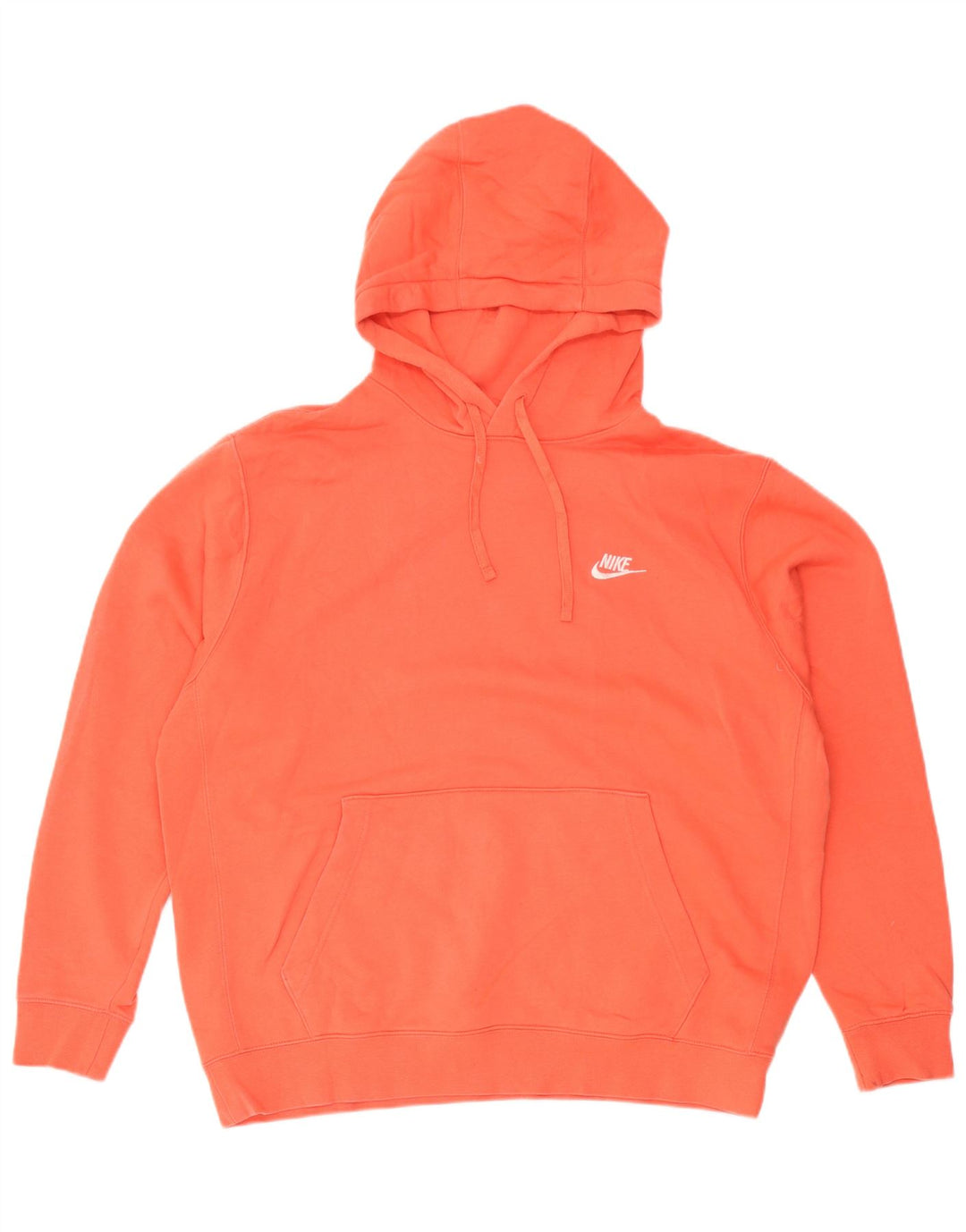 Nike Pull à capuche pour homme XL en coton orange