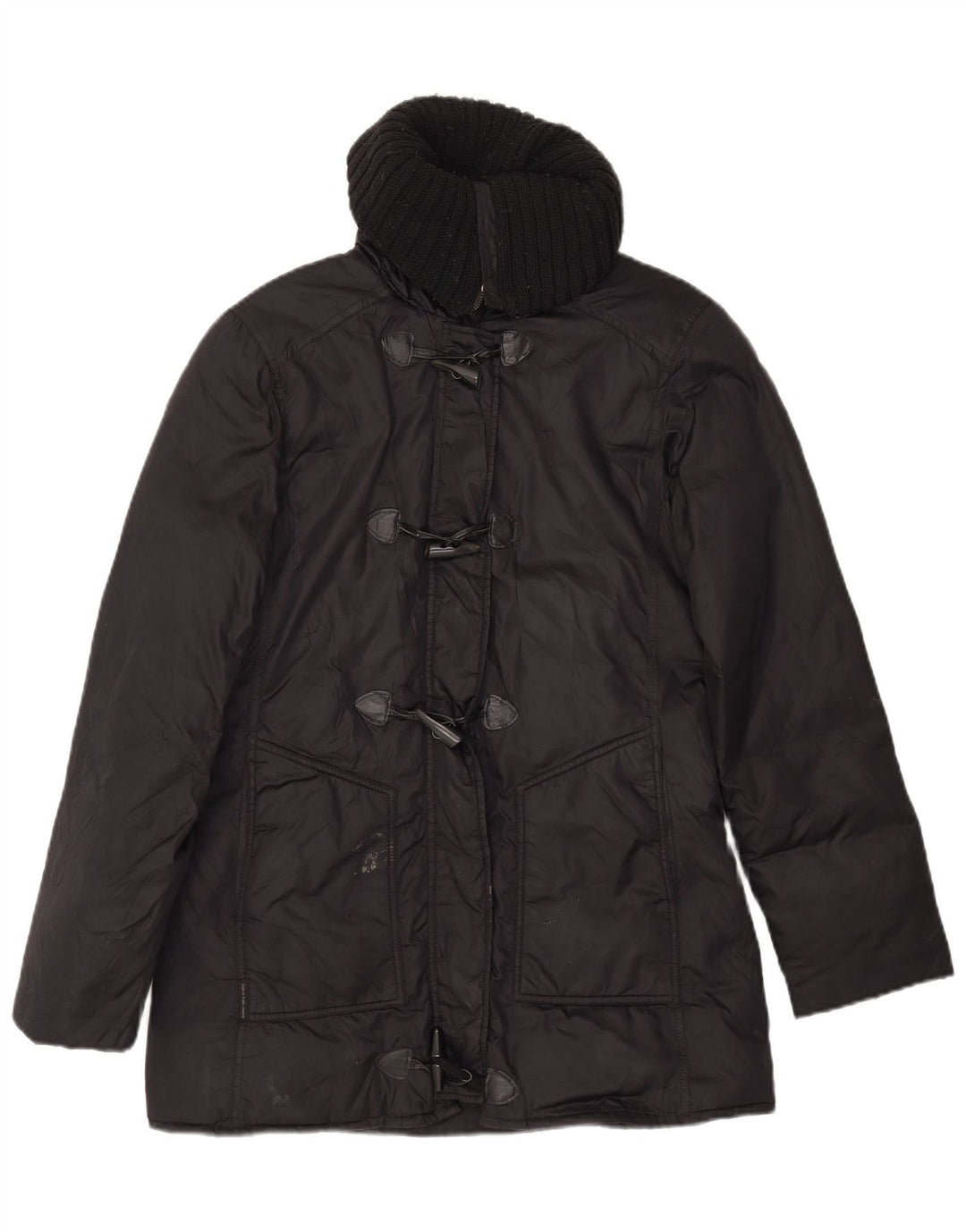 Calvin Klein Jeans Manteau rembourré pour femme UK 14 Medium Noir