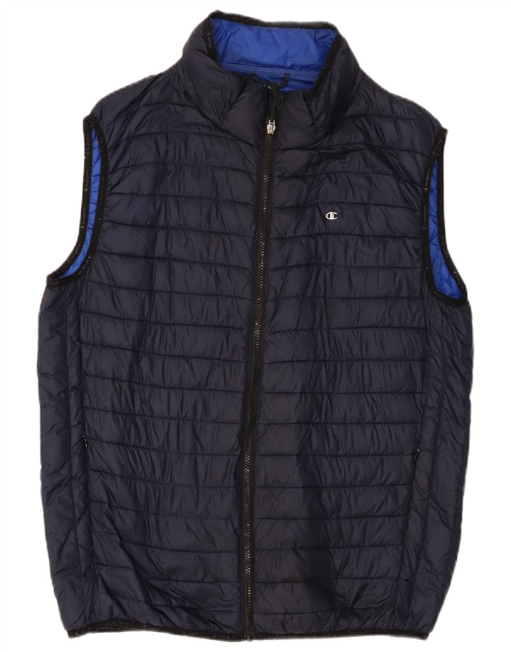 Champion Gilet rembourré pour homme UK 42 XL Bleu marine Polyamide