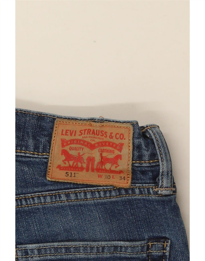 Levi's Jean Slim 511 Femme W30 L28 Bleu Coton