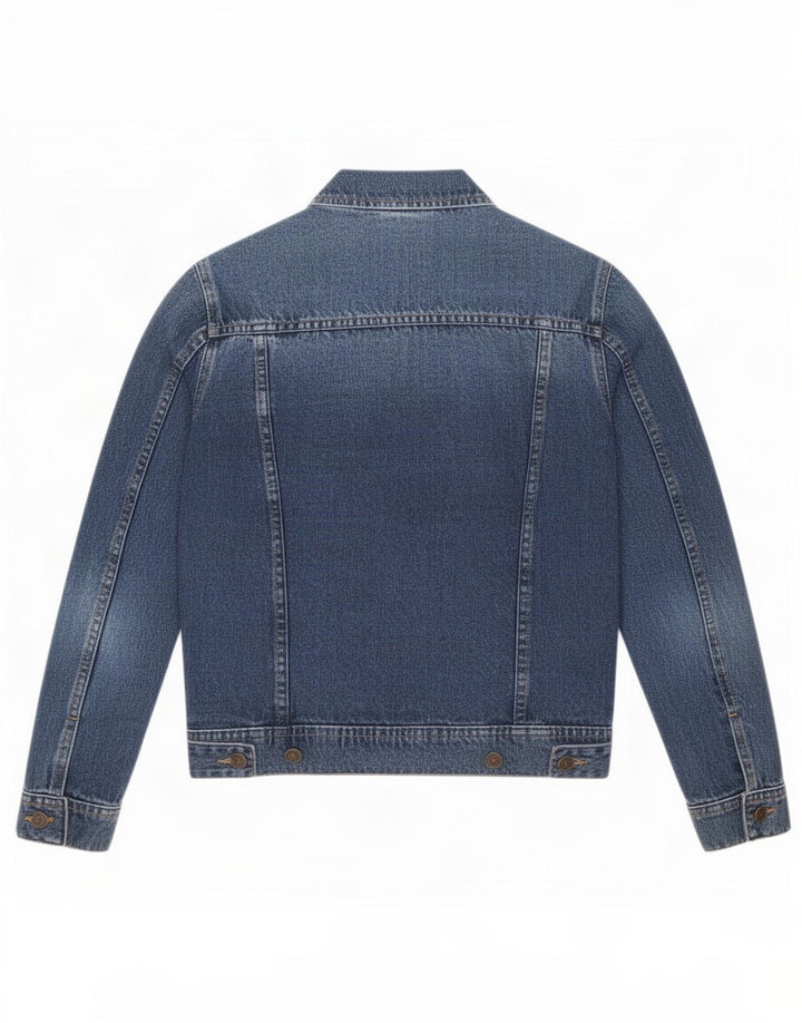 Zara Veste en jean pour femme UK 10 Petit coton bleu