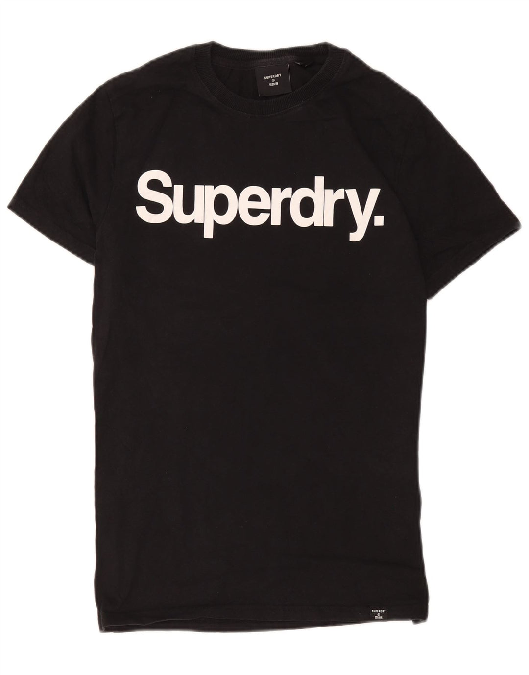 Superdry T-Shirt Graphique Homme Noir Moyen Coton