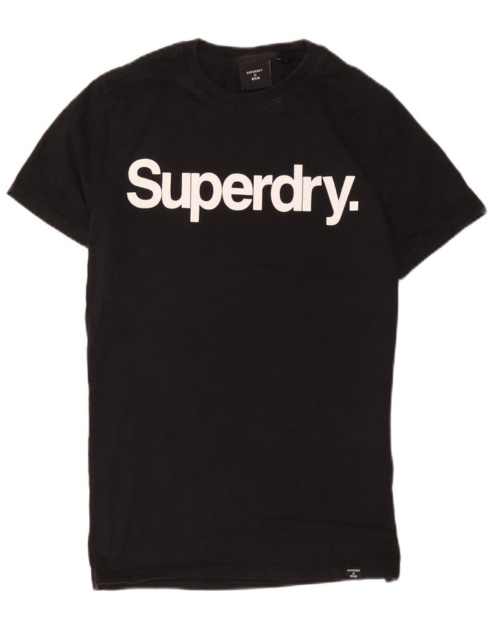 Superdry T-Shirt Graphique Homme Noir Moyen Coton