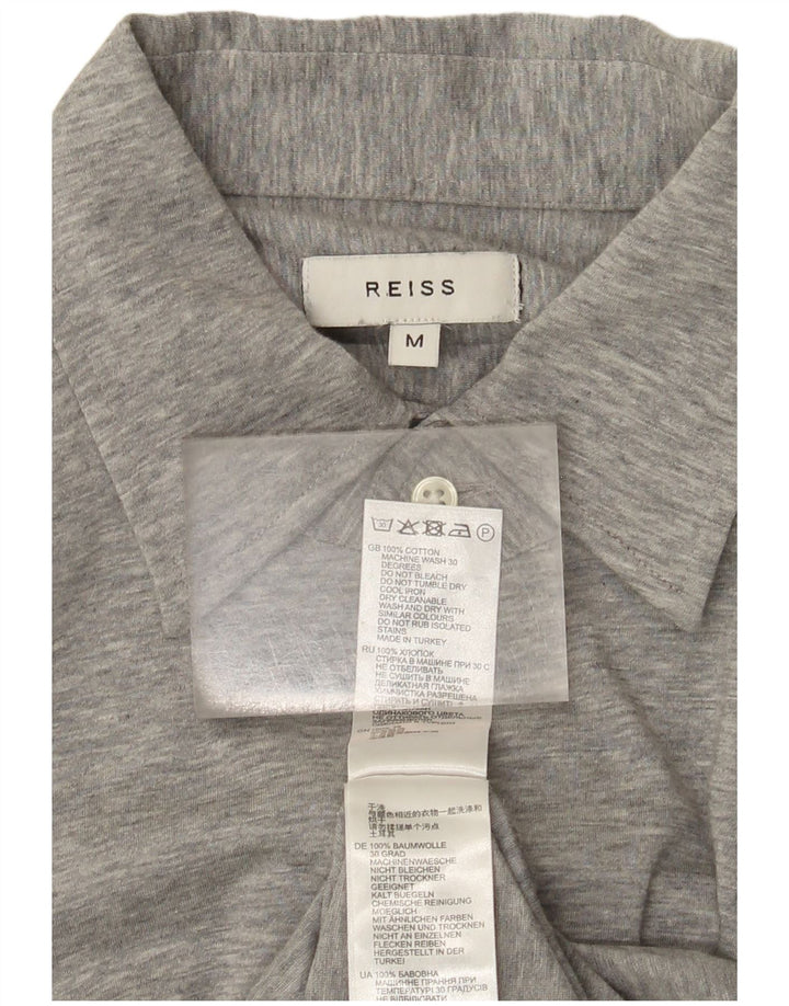Reiss Chemise Homme Gris Moyen Coton