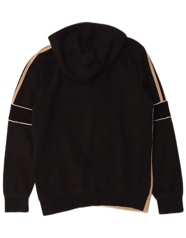 Adidas Pull à capuche graphique pour garçon 13-14 ans Noir Colorblock Coton