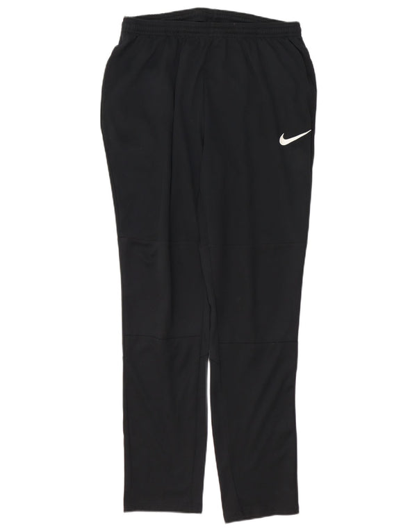 NIKE Pantalon de survêtement Dri Fit pour femme UK 12 Polyester noir moyen