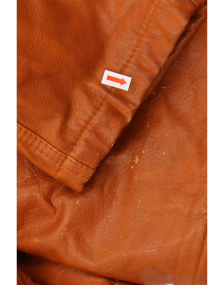 WINCHESTER Veste en Cuir Homme IT 48 Cuir Marron Moyen