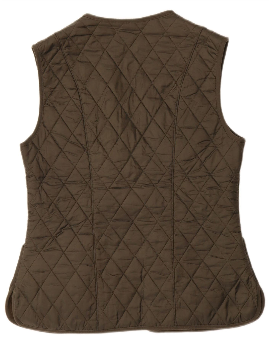 BARBOUR Gilet matelassé pour femme UK 12 Medium Kaki Polyamide