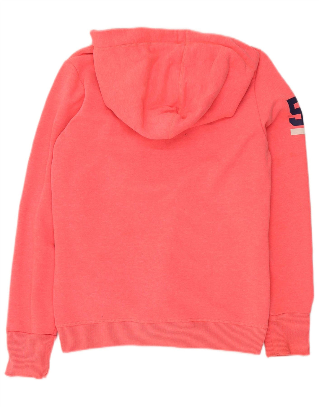 SUPERDRY Pull à capuche graphique pour femme UK 16 Large Rose Coton