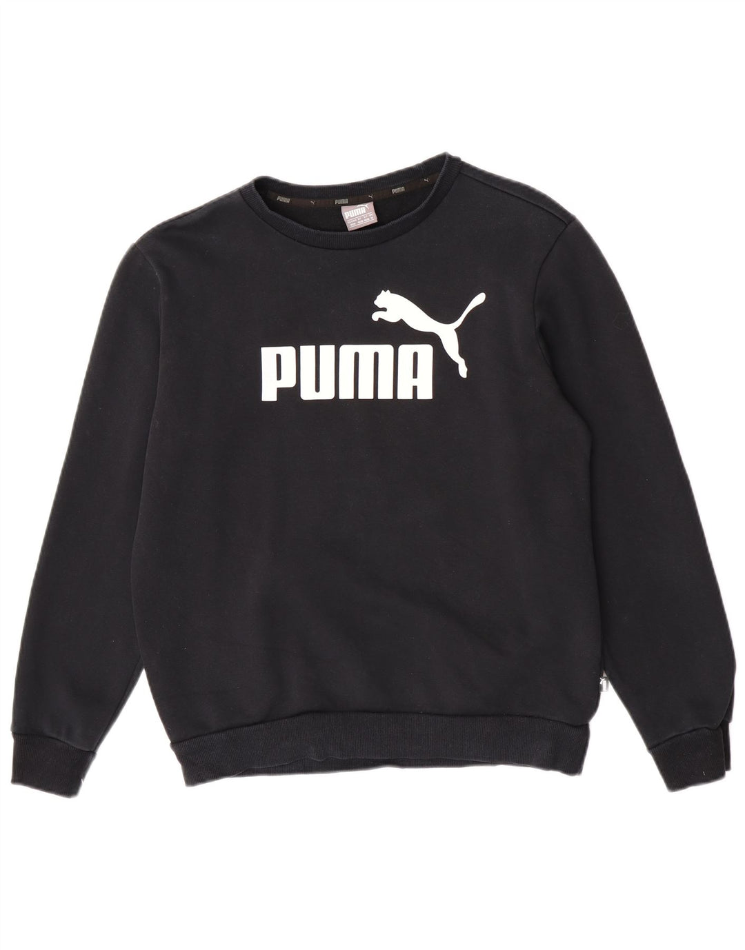 Puma Sweat-Shirt Graphique Homme Noir Moyen Coton