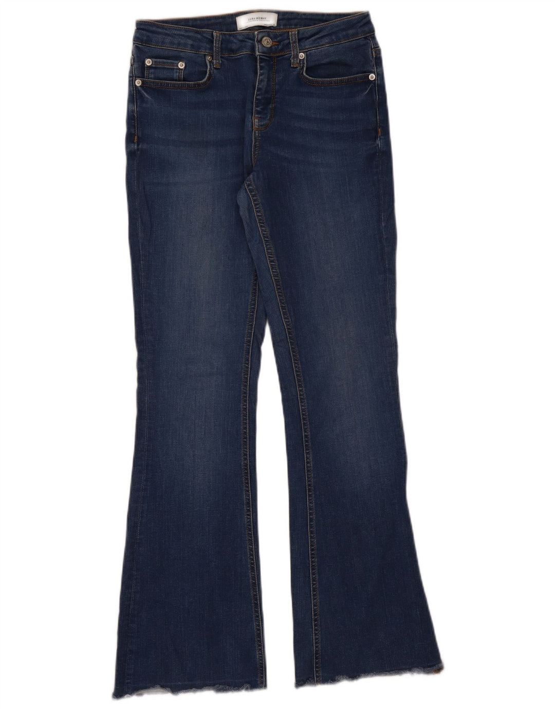 Zara Jean évasé pour femme EU 38 Small W28 L31 Bleu