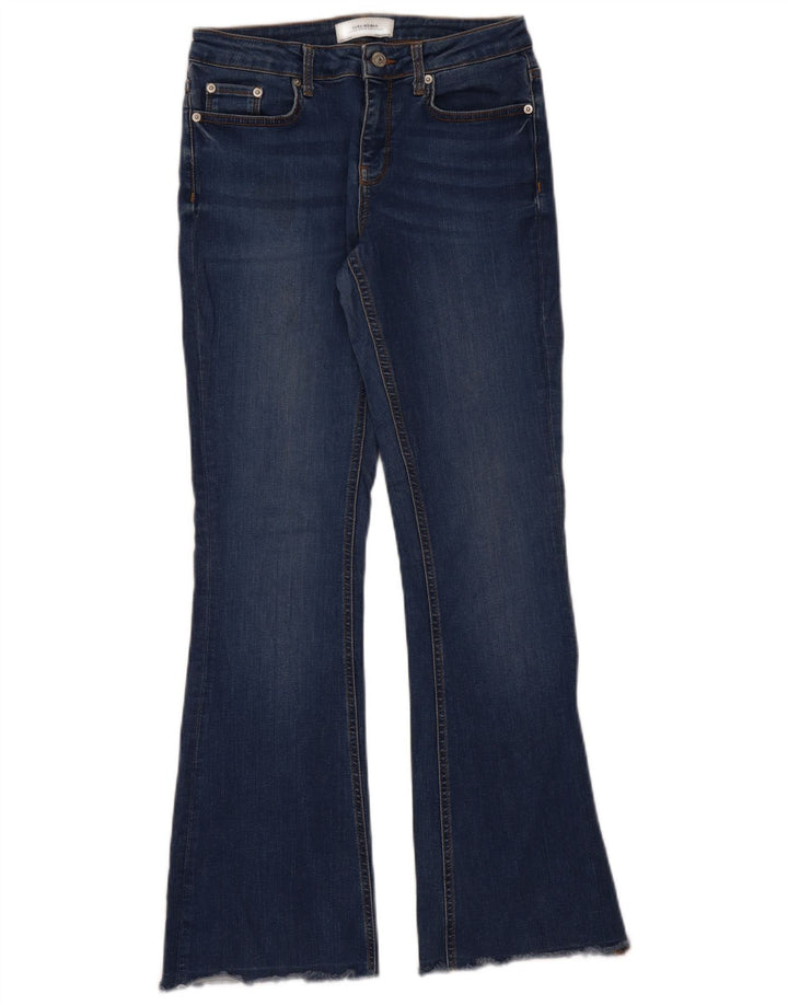 Zara Jean évasé pour femme EU 38 Small W28 L31 Bleu