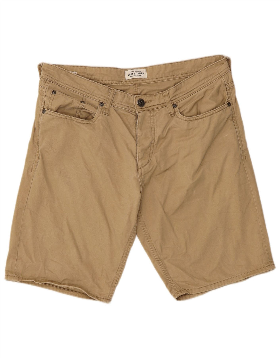Jack & Jones Short décontracté pour homme Large W36 en coton beige