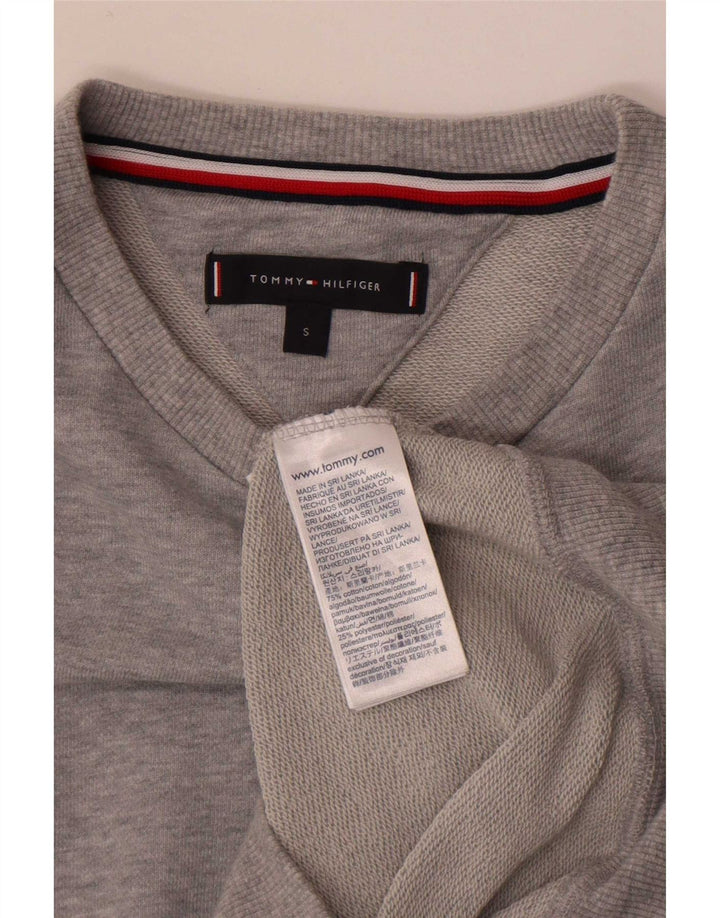 Tommy Hilfiger Sweat-shirt graphique pour hommes en coton color block petit gris