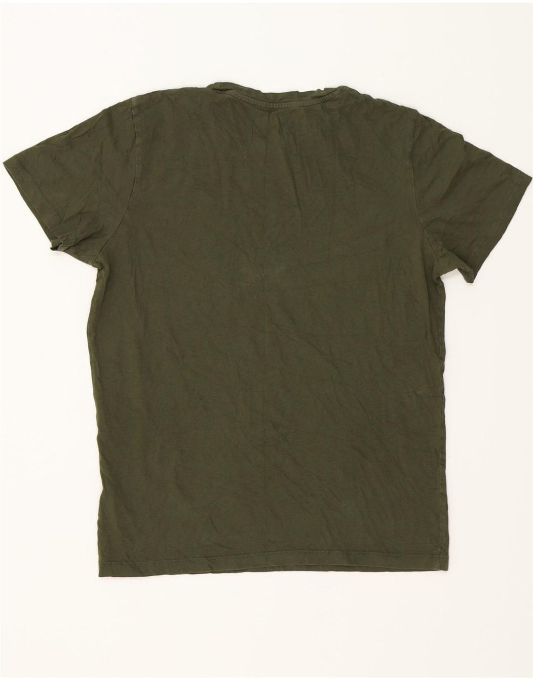 JACK & JONES Mens Graphic T-Shirt Top Medium Khaki Cotton Vintage Jack & Jones and Second-Hand Jack & Jones from Messina Hembry 