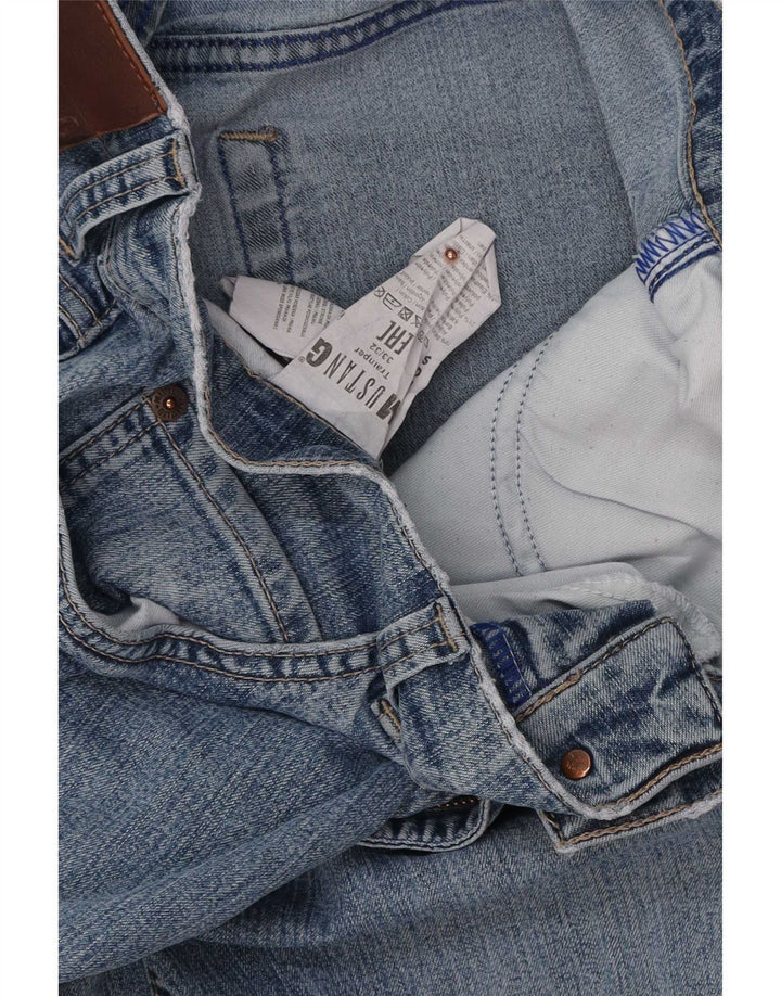 Mustang Jean droit Tramper homme W33 L32 bleu coton
