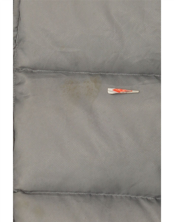 Adidas Veste rembourrée coupe ample pour homme UK 36 Petit Gris Colorblock Polyester