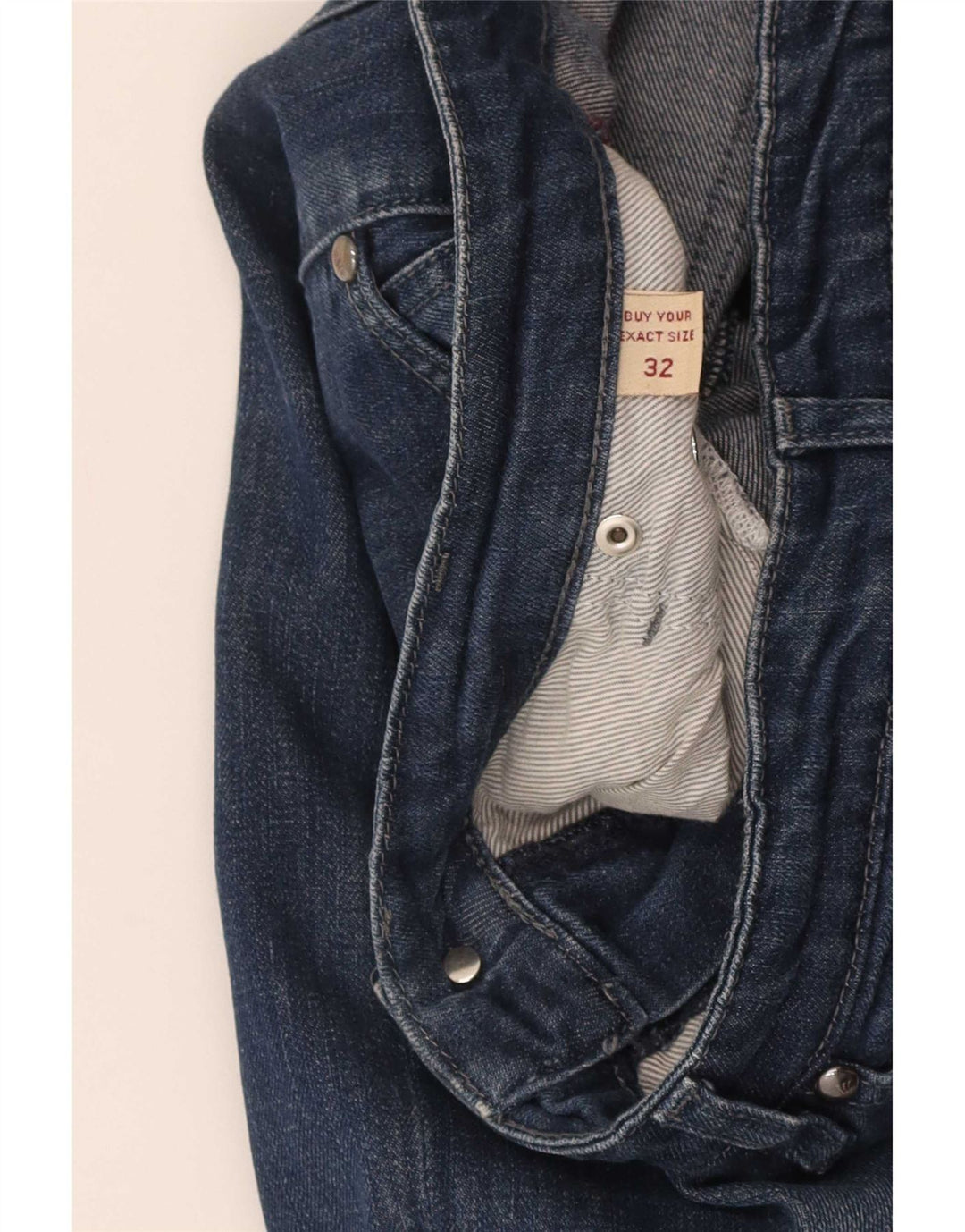 Marlboro Classics Jean Slim Femme W32 L30 Bleu Marine Coton