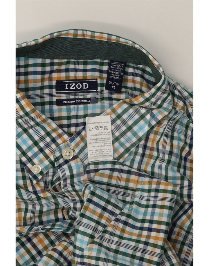 IZOD Mens Shirt XL Multicoloured Check Cotton Vintage Izod and Second-Hand Izod from Messina Hembry 