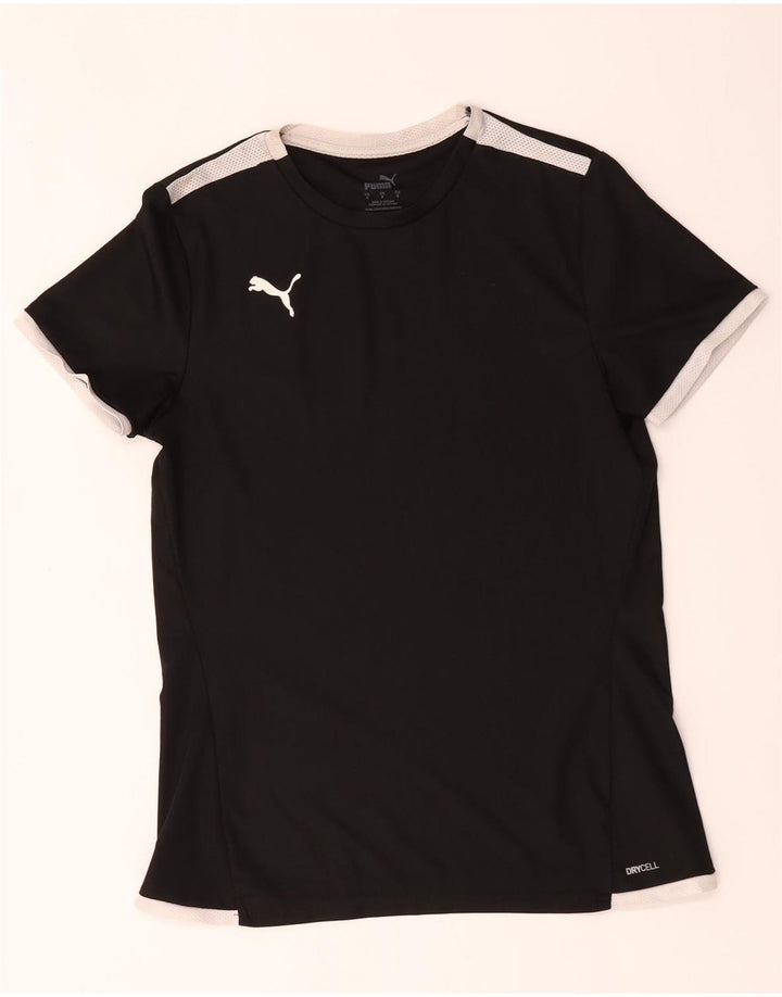 Puma T-shirt pour garçon 13-14 ans Petit Noir Colorblock Polyester