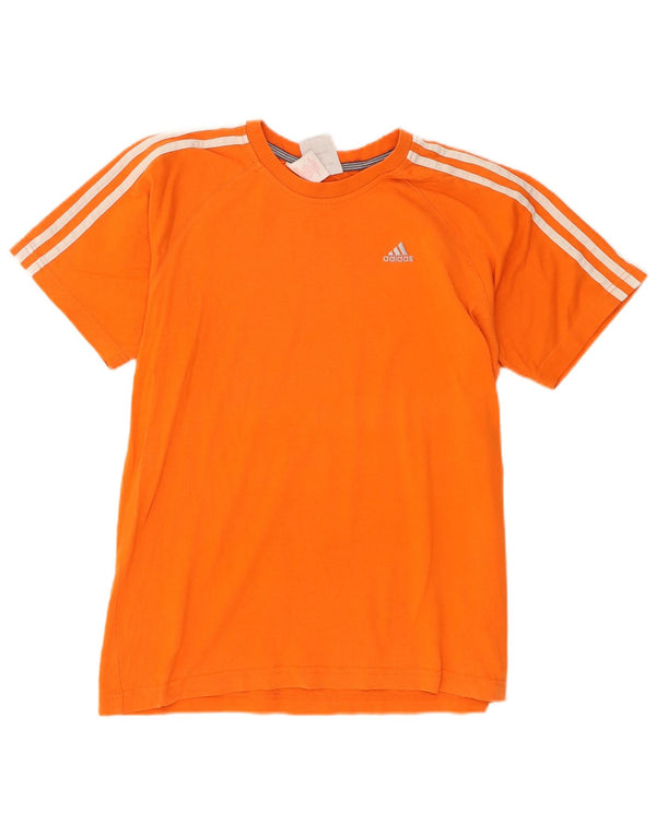 Adidas T-Shirt Garçon Top 15-16 Ans XL Orange Coton Sports
