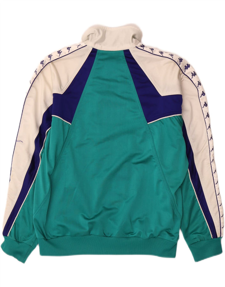 Kappa Veste de Survêtement Graphique pour Homme Large Vert Colorblock