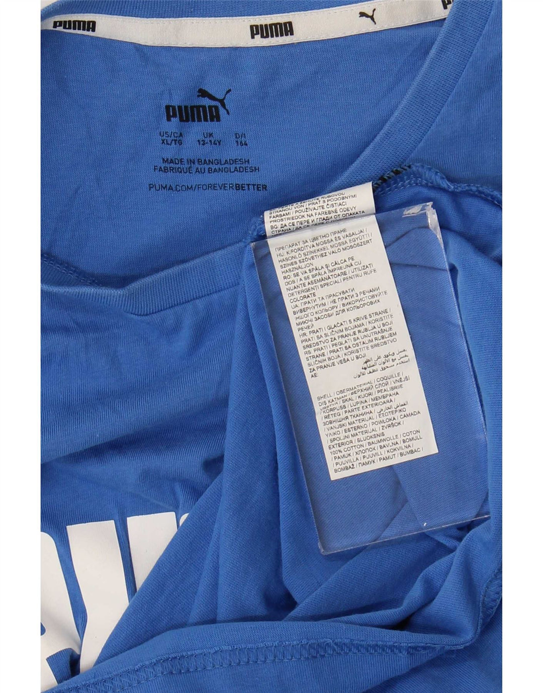 Puma Débardeur Graphique Garçon 13-14 ans Bleu Coton