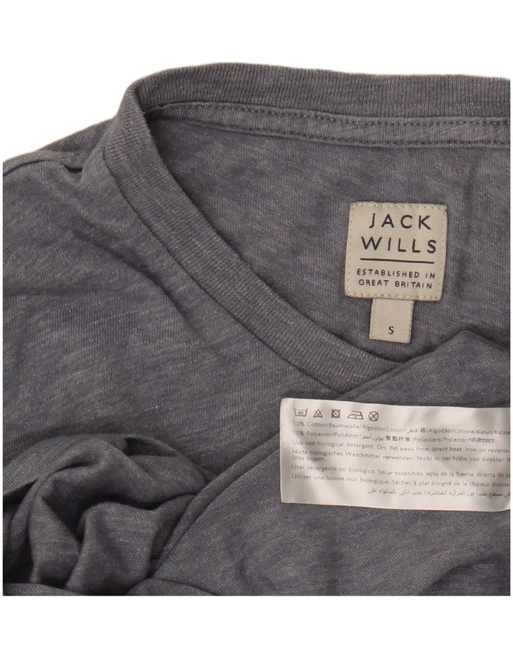 Jack Wills T-Shirt Homme Petit Gris Moucheté Coton