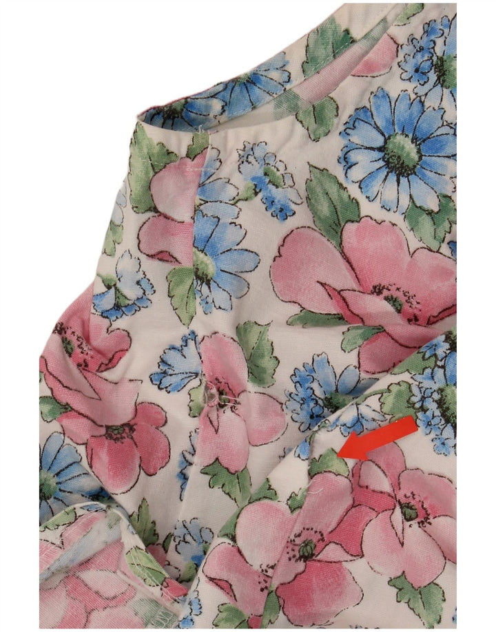 gilet femme vintage UK 14 Moyen Multicolore Floral