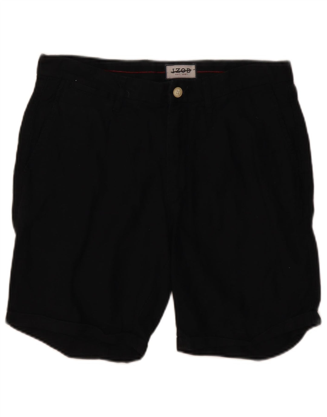 Izod Short Chino Homme W32 Coton Noir Moyen