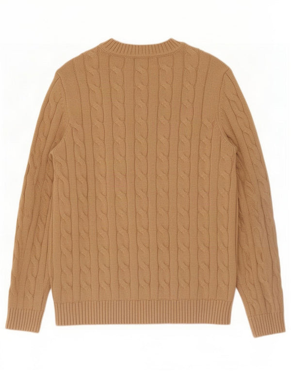 Crew Clothing Pull col bateau pour femme UK 14 Grand coton beige