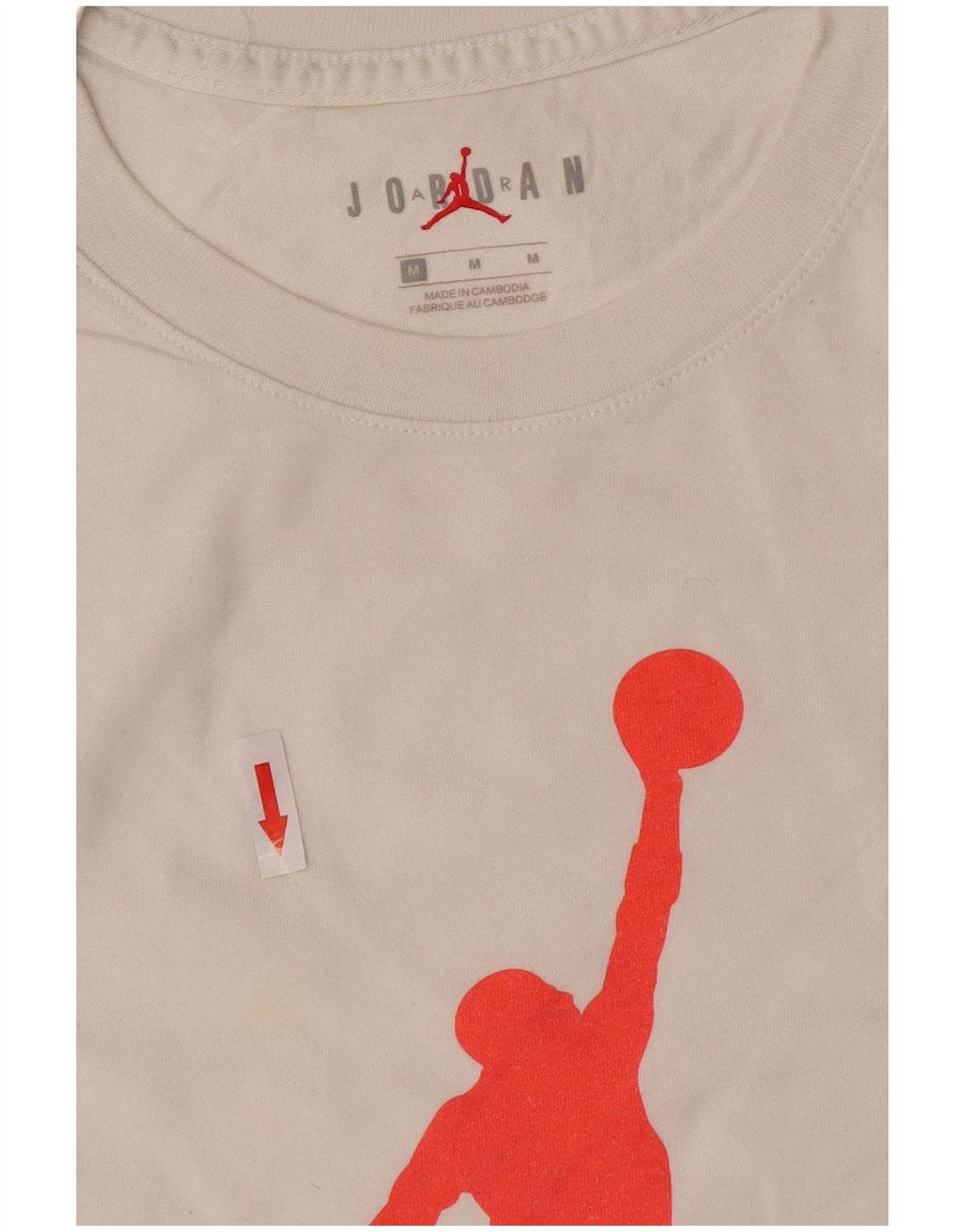 Jordan T-shirt graphique pour homme en coton blanc moyen