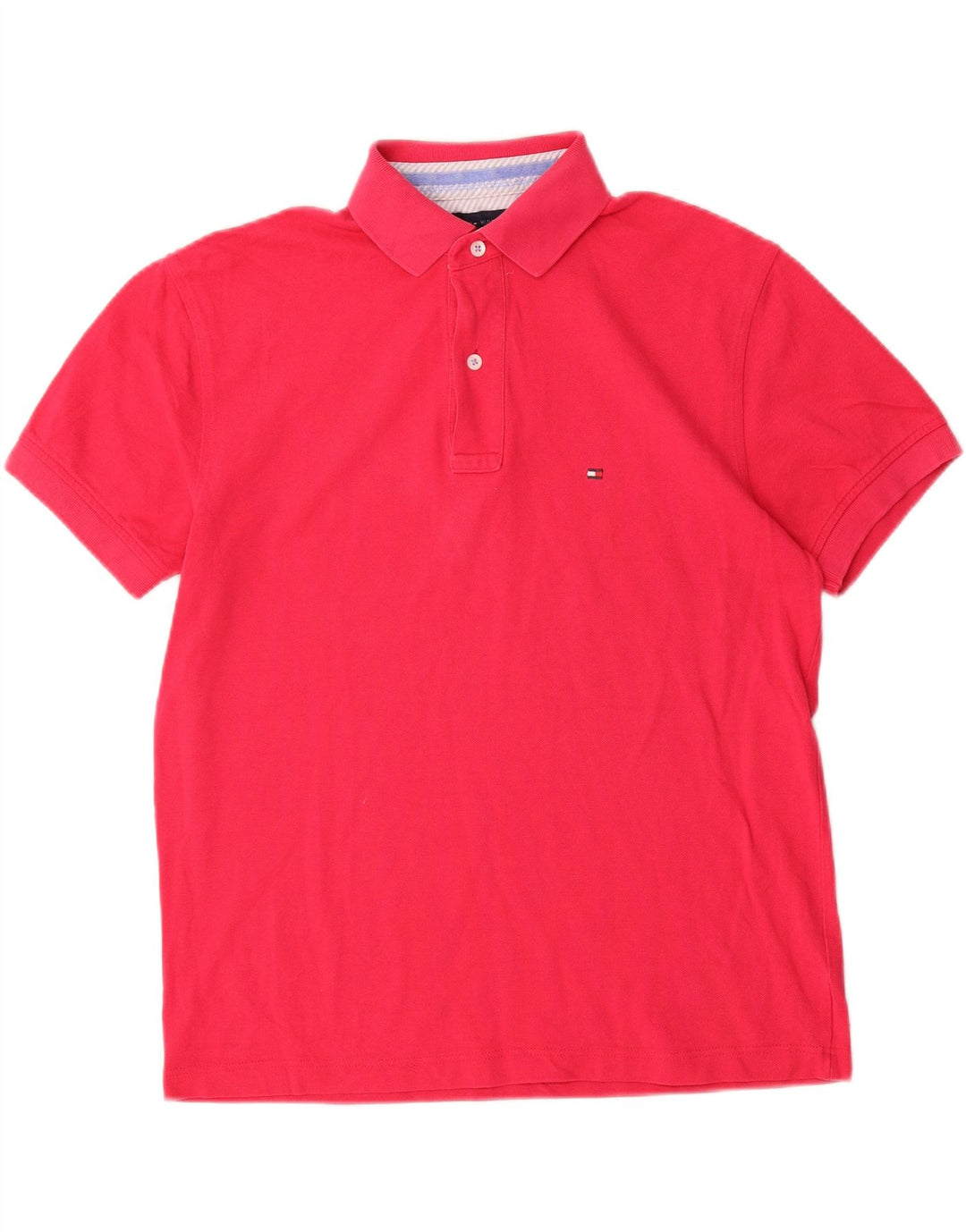 Tommy Hilfiger Polo Homme Rose Moyen Coton