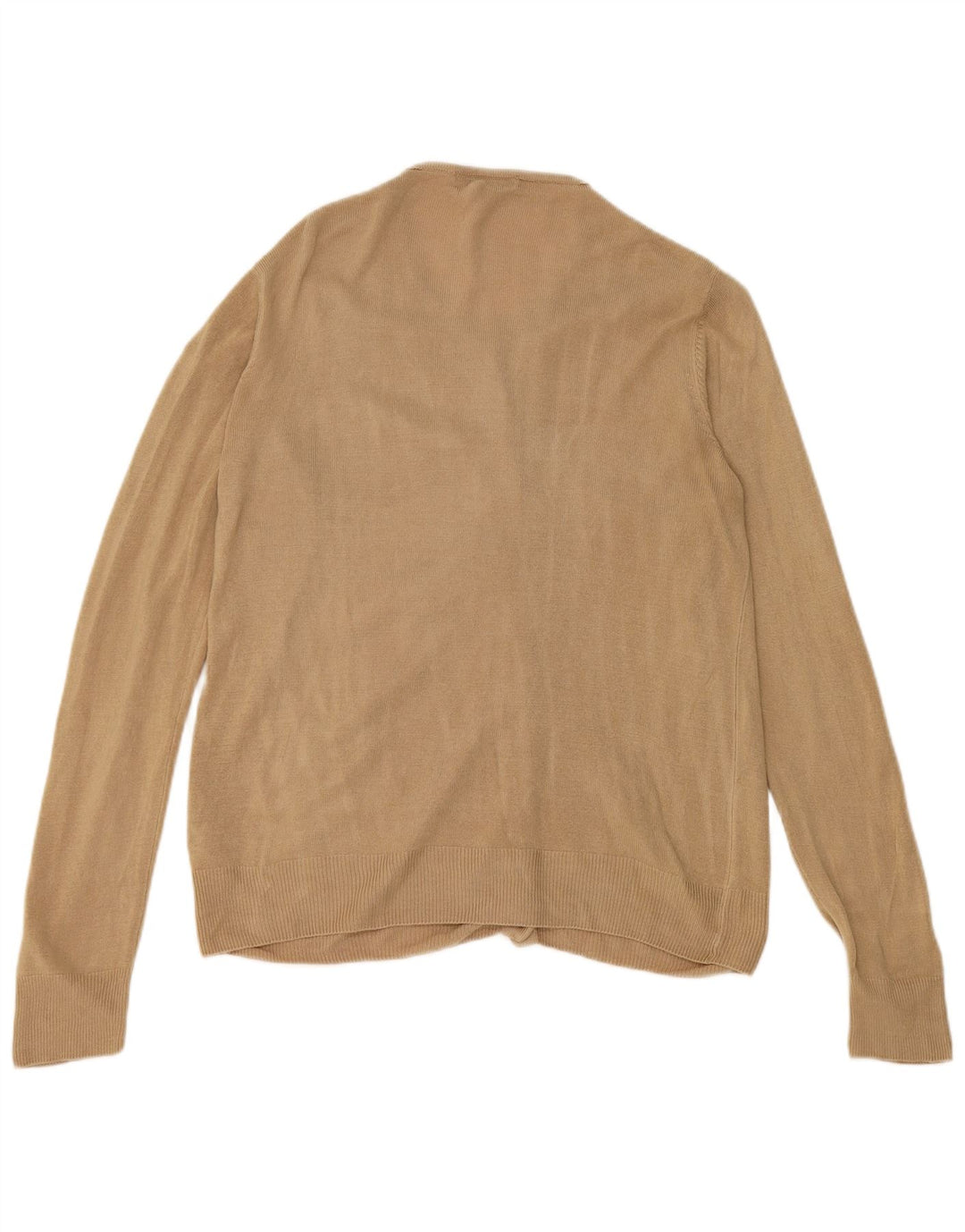 Marks & Spencer Pull Cardigan pour Femme UK 10 Petit Acrylique Beige