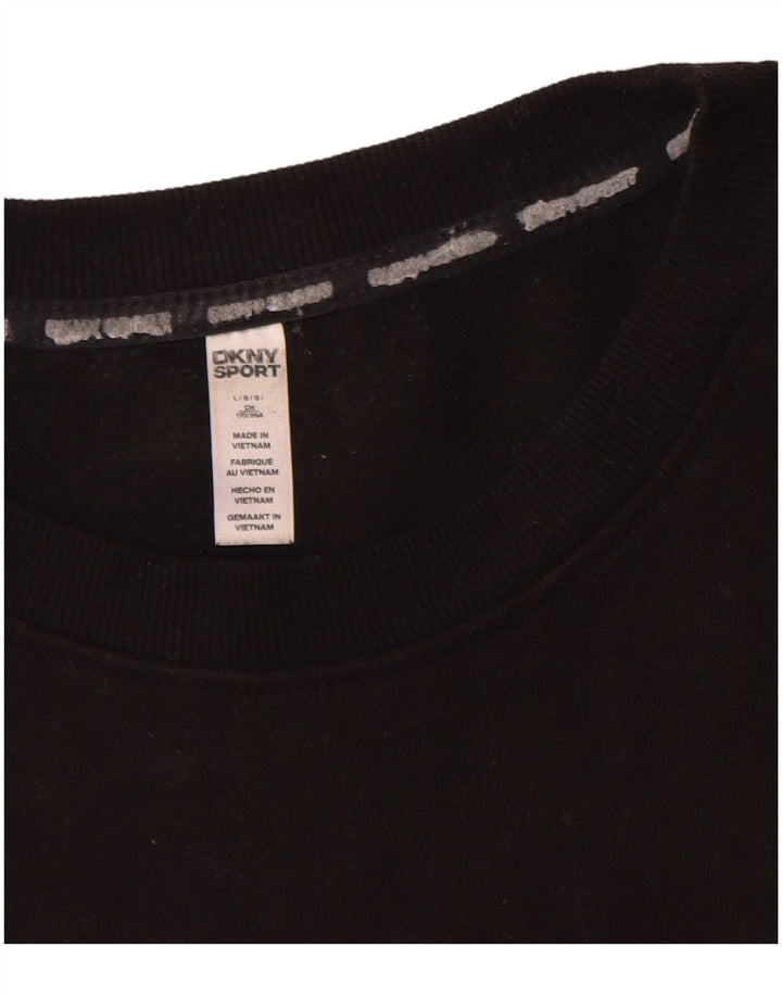 Dkny Sweat-shirt graphique pour homme en coton noir Taille L