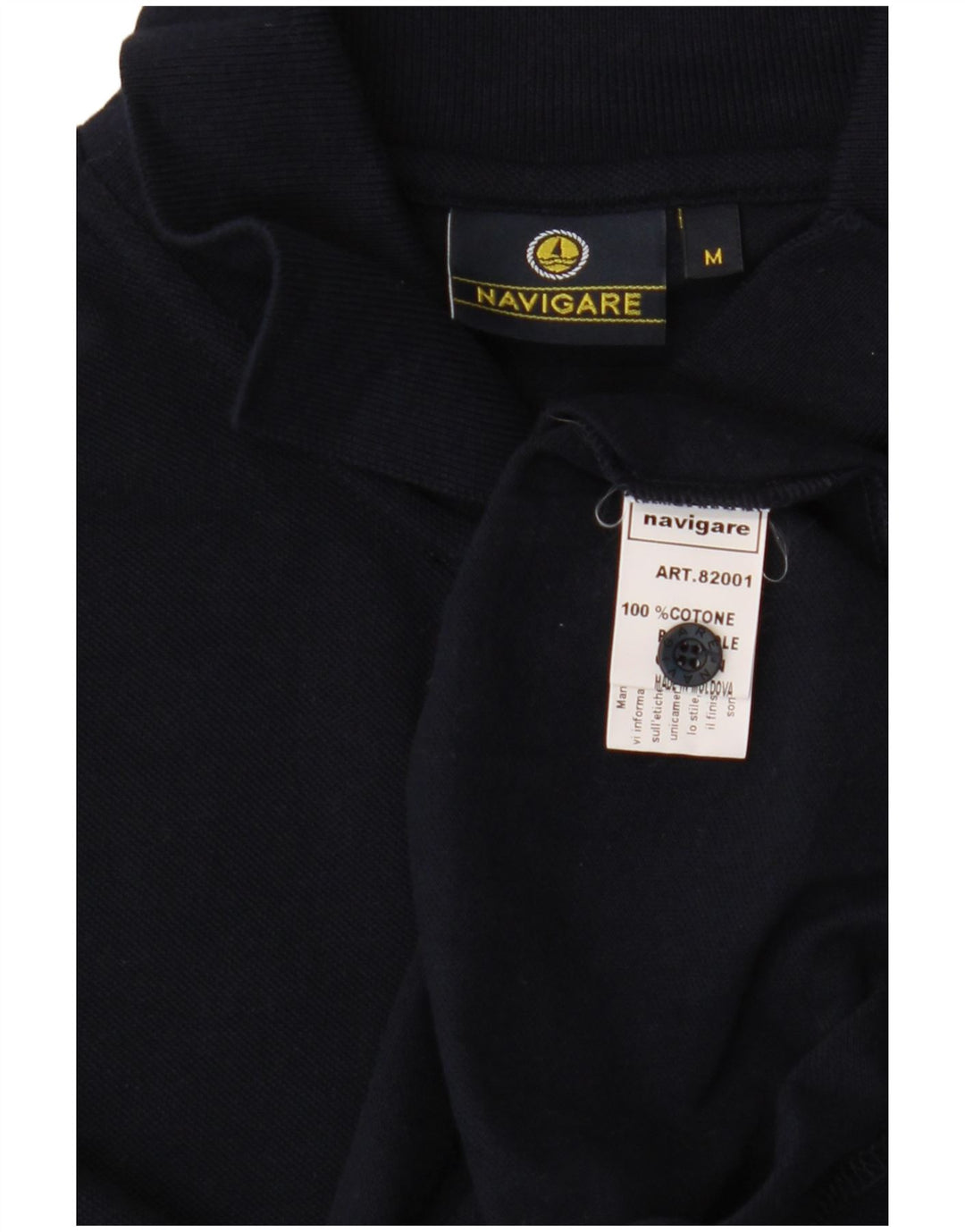 Polo Homme Navigare Coton Bleu Marine Moyen