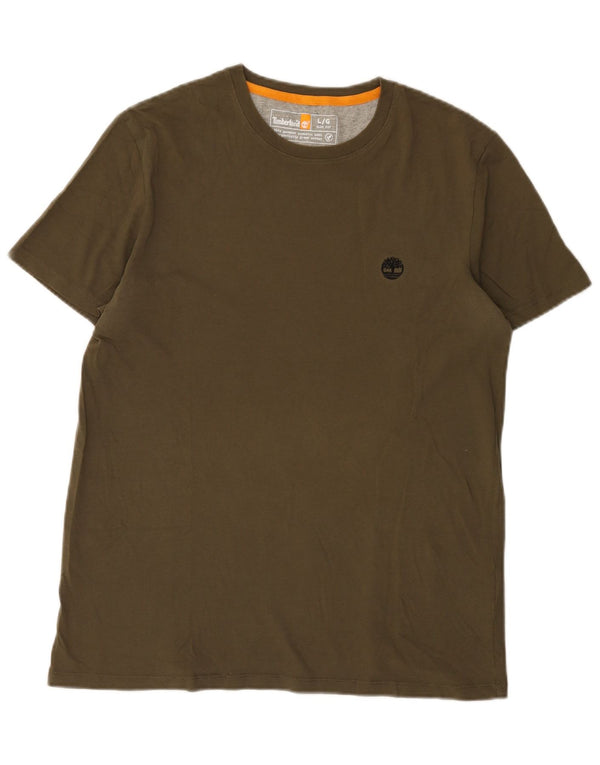 Timberland T-shirt slim fit pour hommes, grand coton kaki