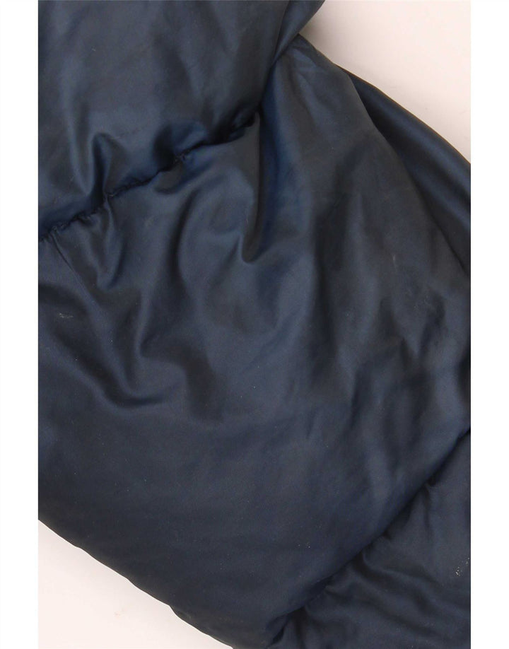 Sergio Tacchini Veste matelassée à capuche pour homme UK 40 Large Bleu Marine Polyamide