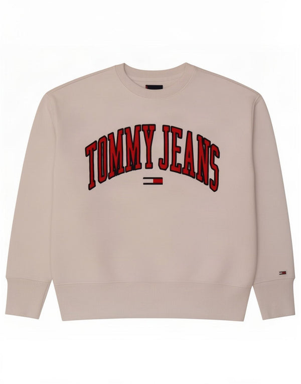 Tommy Hilfiger Sweat-shirt graphique pour femme UK 14 Blanc moyen