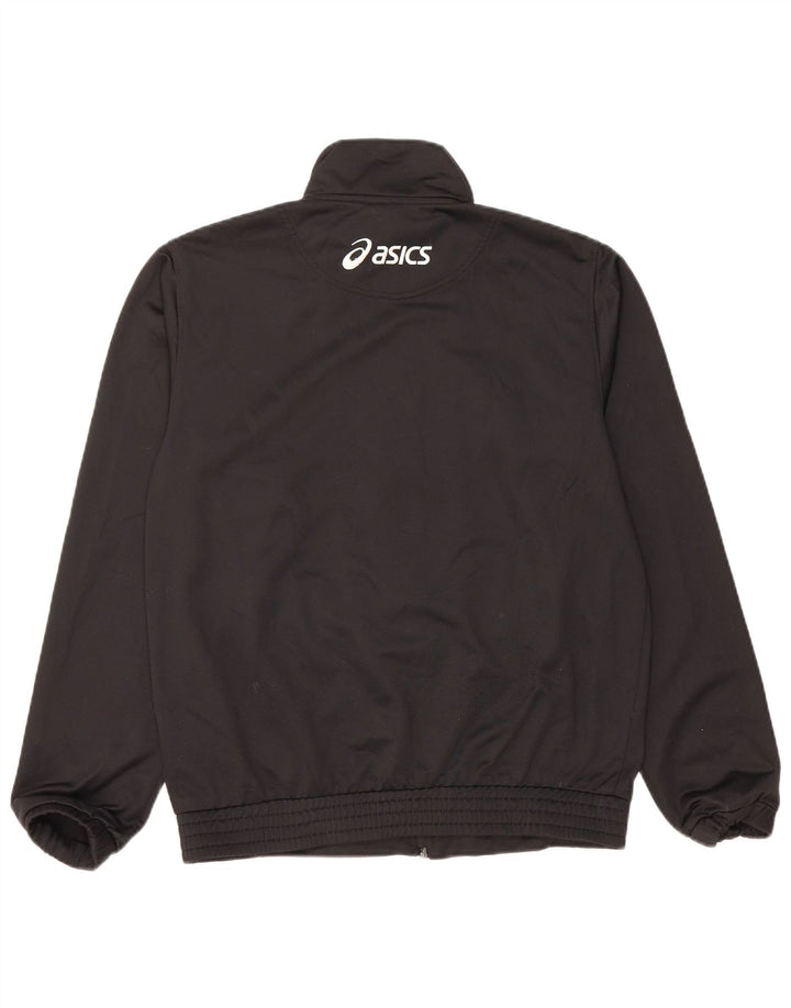 Asics Veste de Survêtement Graphique Homme Noir Moyen Polyester Colorblock